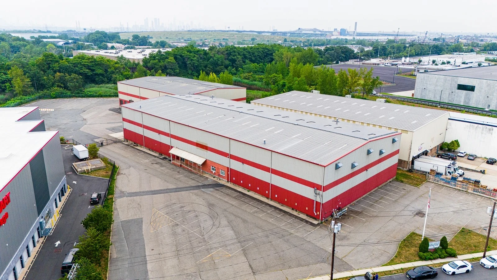 Commercial real estate drone photography showing aerial view of property by FPV NYC