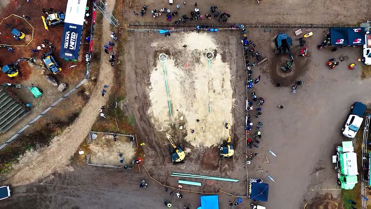 Commercial drone construction site documentation image by FPV NYC